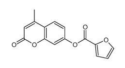 (4-methyl-2-oxochromen-7-yl) furan-2-carboxylate结构式