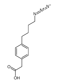 2-[4-(4-azidobutyl)phenyl]acetic acid结构式