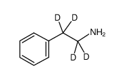 2-苯乙胺-D4结构式