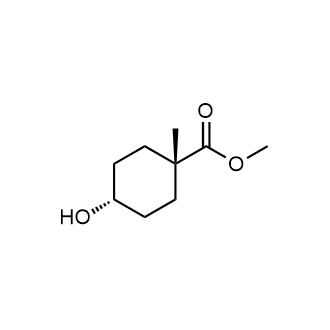 (1S,4S)-4-羟基-1-甲基环己烷羧酸甲酯结构式