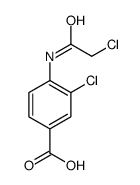 Benzoic acid, 3-chloro-4-[(2-chloroacetyl)amino]- Structure