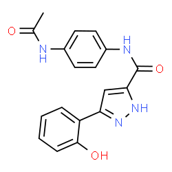 N-[4-(acetylamino)phenyl]-5-(2-hydroxyphenyl)-1H-pyrazole-3-carboxamide Structure