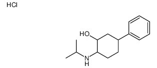 5-phenyl-2-(propan-2-ylamino)cyclohexan-1-ol,hydrochloride结构式