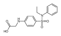 2-[4-[ethyl(phenyl)sulfamoyl]anilino]acetic acid Structure