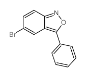 5-溴-3-苯基-2,1-苯异噁唑结构式