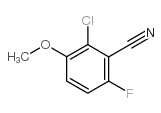 2-氯-6-氟-3-甲氧基苯腈结构式