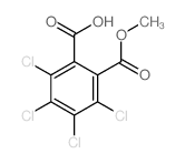 2,3,4,5-tetrachloro-6-methoxycarbonyl-benzoic acid结构式