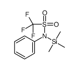 1,1,1-trifluoro-N-phenyl-N-trimethylsilylmethanesulfonamide结构式