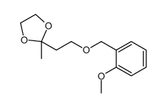 2-[2-[(2-methoxyphenyl)methoxy]ethyl]-2-methyl-1,3-dioxolane Structure
