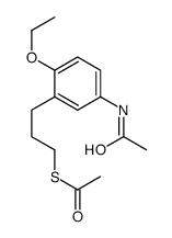N-[3-(3-Acetylthiopropyl)-4-ethoxyphenyl]acetamide Structure