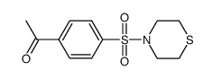 1-(4-thiomorpholin-4-ylsulfonylphenyl)ethanone Structure