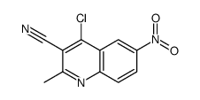4-chloro-2-methyl-6-nitroquinoline-3-carbonitrile Structure