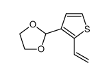 2-Vinylthiophene-3-carbaldehyde Ethylene Acetal结构式