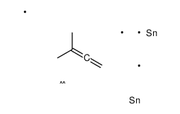 1,1,3,3-tetramethyl-4-propan-2-ylidene-1,3-distannolane结构式