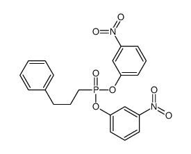 1-nitro-3-[(3-nitrophenoxy)-(3-phenylpropyl)phosphoryl]oxybenzene结构式