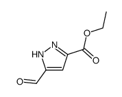 5-甲酰基吡唑-3-甲酸乙酯结构式