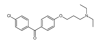 (4-chlorophenyl)-[4-[3-(diethylamino)propoxy]phenyl]methanone Structure