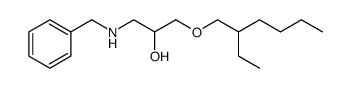 2-Propanol, 1-[(2-ethylhexyl)oxy]-3-[(phenylmethyl)amino]结构式