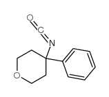 4-异氰酰基-4-苯基四氢吡喃结构式