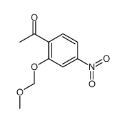 1-(2-methoxymethoxy-4-nitro-phenyl)-ethanone结构式