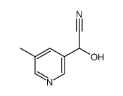 2-hydroxy-2-(5-methylpyridin-3-yl)acetonitrile Structure