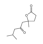 (+-)-4-hydroxy-4,8-dimethyl-6-oxo-nonanoic acid-lactone Structure
