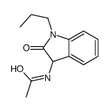 N-(2-Oxo-1-propyl-2,3-dihydro-1H-indol-3-yl)acetamide结构式