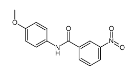 N-(4-methoxyphenyl)-3-nitrobenzamide结构式