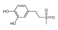4-(2-methylsulfonylethyl)benzene-1,2-diol结构式