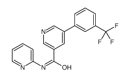 N-2-吡啶-5-[3-(三氟甲基)苯基]-3-吡啶羧酰胺结构式