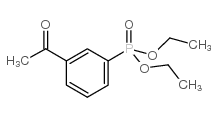(3-乙酰基苯基)-磷酸二乙酯结构式