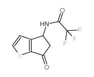2,2,2-三氟-N-(6-氧代-5,6-二氢-4H-环戊并[b]噻吩-4-基)乙酰胺结构式