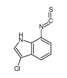 3-chloro-7-isothiocyanato-1H-indole结构式