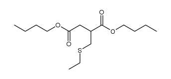 dibutyl 2-((ethylthio)methyl)succinate结构式