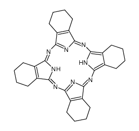 Tetra(tetramethylene)tetraazaporphine结构式