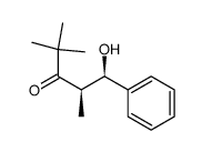 (1R,2R)-1-hydroxy-2,4,4-trimethyl-1-phenyl-3-pentanone结构式