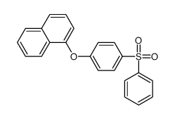1-[4-(benzenesulfonyl)phenoxy]naphthalene Structure