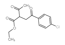 2-乙酰基-4-(4-氯苯基)-4-氧代丁酸乙酯结构式