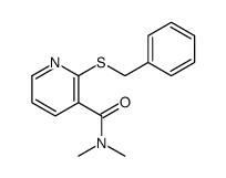 2-(苄基硫代)-N,N-二甲基烟酰胺结构式