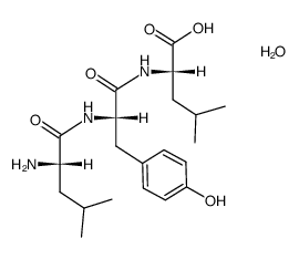 L-leucyl-L-tyrosyl-L-leucine monohydrate结构式