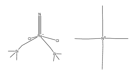 cis-tetra-n-butylammonium nitridodochlorobis(trimethylsilylmethyl)ruthenium(VI)结构式