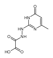 oxalic acid mono-[N'-(4-methyl-6-oxo-1,6-dihydro-pyrimidin-2-yl)-hydrazide]结构式