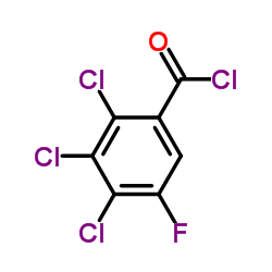 2,3,4-三氯-5-氟苯甲酸结构式