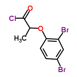 2-(2,4-Dibromophenoxy)propanoyl chloride结构式