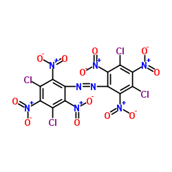 Bis(3,5-dichloro-2,4,6-trinitrophenyl)-diazene结构式