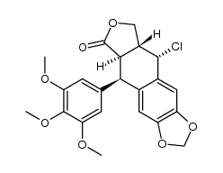 7-chlorodeoxypodophyllotoxin结构式