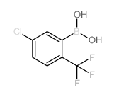 (5-氯-2-(三氟甲基)苯基)硼酸结构式