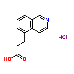 3-(5-Isoquinolinyl)propanoic acid hydrochloride (1:1) Structure