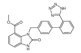 methyl 1-[[2'-(1H-tetrazol-5-yl)biphenyl-4-yl]methyl]-2,3-dihydro-2-oxo-1H-benzimidazole-7-carboxylate Structure