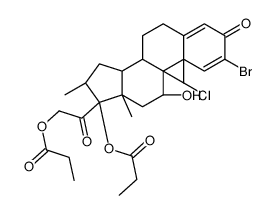2-溴倍氯米松二丙酸酯结构式
